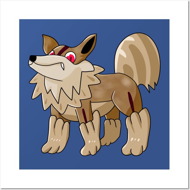 Fakemon wolf SANDGALA Wall Art by RahmanDG